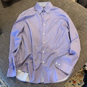 Men's WRK Lavender Microdot Dress Shirt- Size 16 Neck